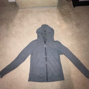 Lululemon Gray Scuba zip-up hoodie